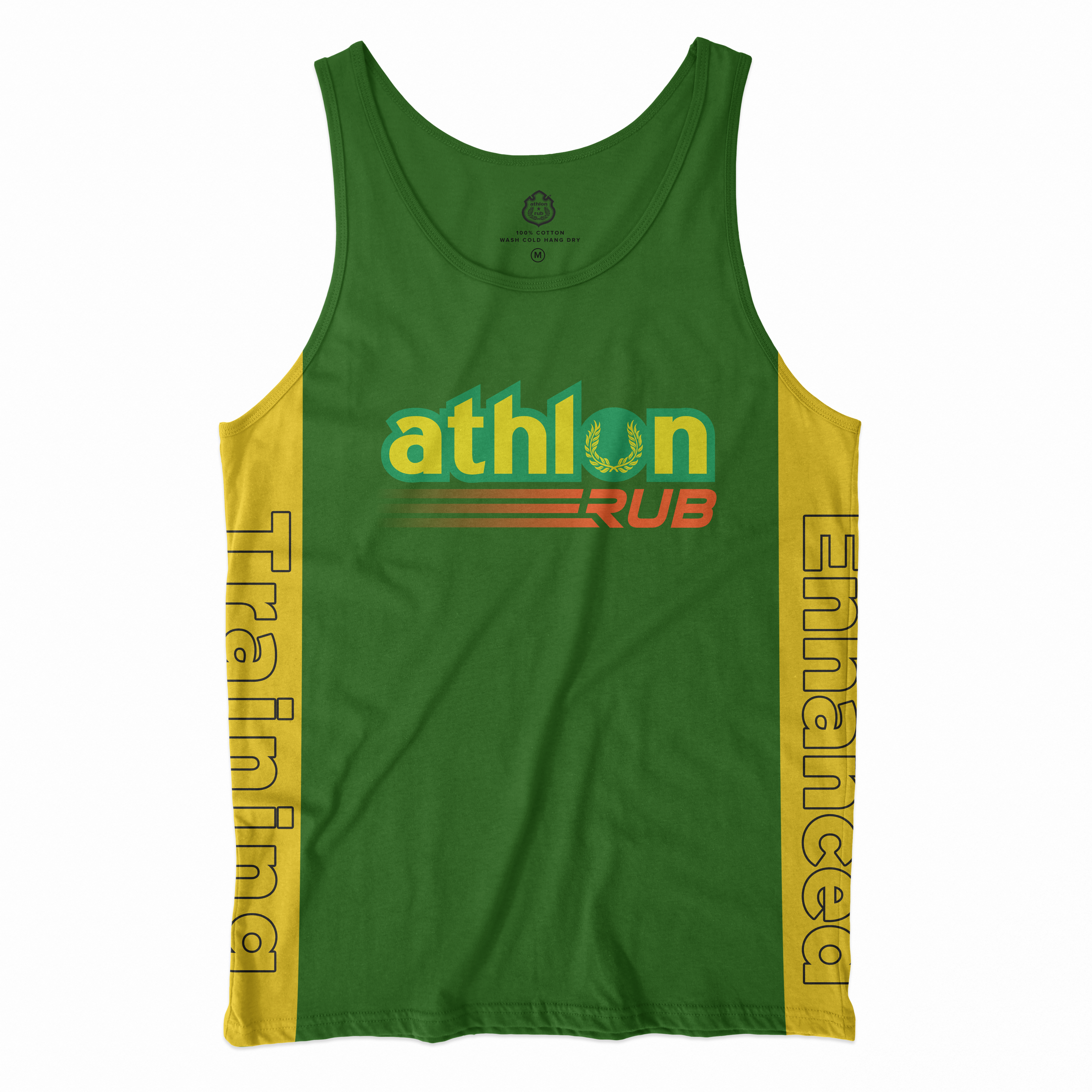 Athlon All Sports Rub Dry-Fit  Jersey - Green w Yellow
